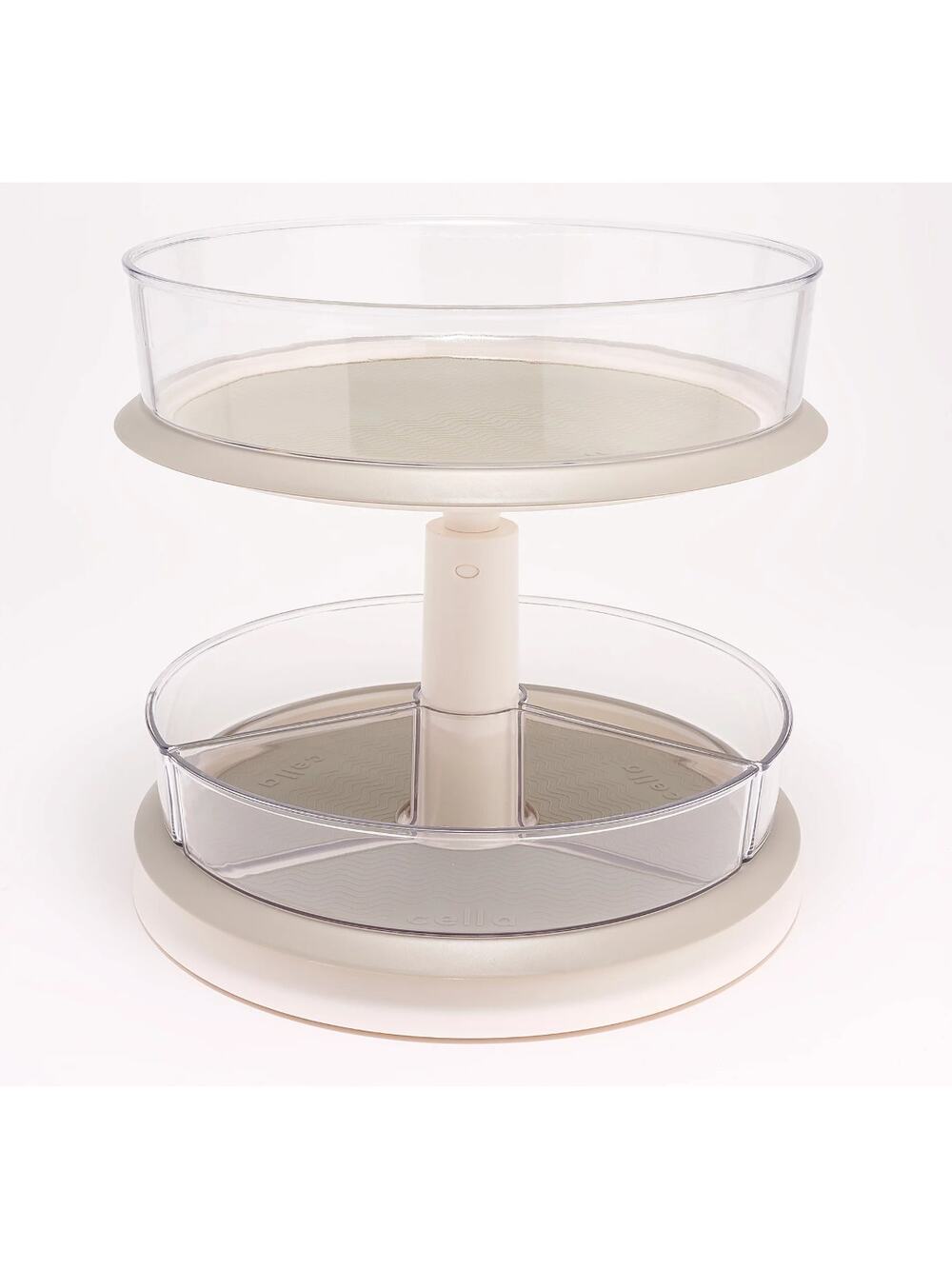 Cella 2 Tier Lazy Susan Turntable Kitchen Pantry Refrigerator Organizer NEW